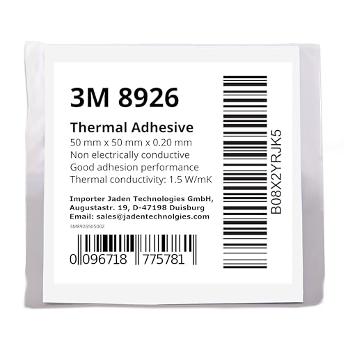 MMM 3M 8926 1.5W/mK Wärmeleitklebefolie (50 x 50 x 0,2 mm) von MMM