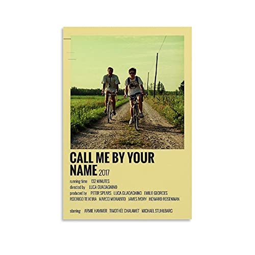 Call Me by Your Name Poster, Wandkunst, Leinwand, 20 x 30 cm von MMMU