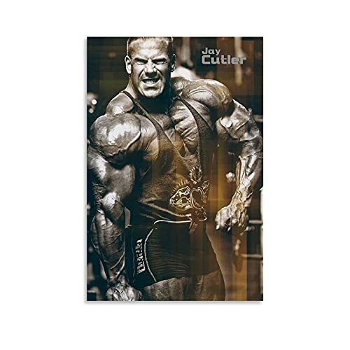 Jay Cutler Bodybuilding-Poster, Wandkunst-Poster und Leinwand-Kunstdruck, modernes Familienschlafzimmer, ästhetische Dekoration, 60 x 90 cm von MMMU