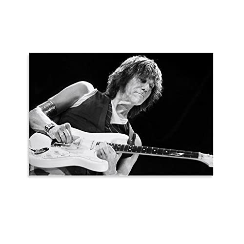 Jeff Beck Poster, Wandkunst-Poster und Leinwand-Kunstdruck, modernes Familienschlafzimmer, ästhetische Dekoration, 50 x 75 cm von MMMU