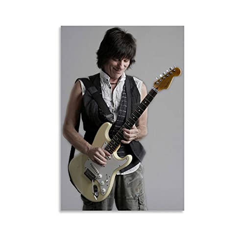 Jeff Beck Poster für junge Gitarristen, Kunstdruck auf Leinwand, modernes Familienschlafzimmer, ästhetische Dekoration, 40 x 60 cm von MMMU