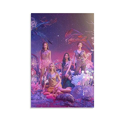 K-pop Aespa Girl Group Poster, Wandkunst-Poster und Leinwand-Kunstdruck, modernes Familienschlafzimmer, ästhetische Dekoration, 30 x 45 cm von MMMU