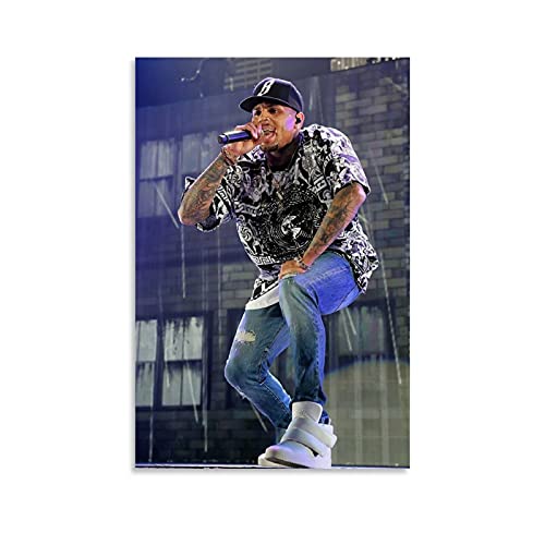 MMMU Chris Brown Performance Poster, dekoratives Gemälde, Leinwand, Kunstdruck, für Wohnzimmer, Schlafzimmer, ästhetische Poster, 30 x 45 cm von MMMU