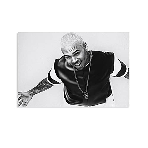 MMMU Chris Brown Poster, dekoratives Gemälde, Leinwandbild, Kunstdruck, für Wohnzimmer, Schlafzimmer, ästhetische Poster, 30 x 45 cm von MMMU