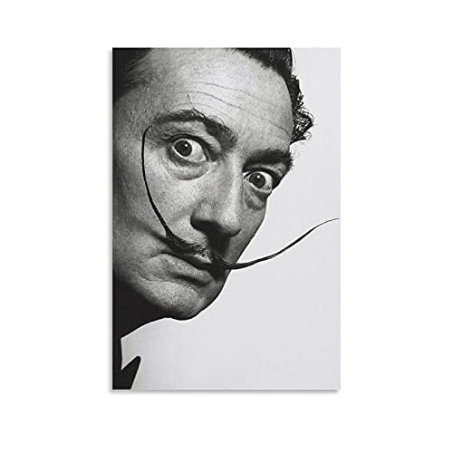 Salvador Dali Schnurrbart Poster und Leinwand-Kunstdruck, modernes Familienschlafzimmer, ästhetische Dekoration, 40 x 60 cm von MMMU