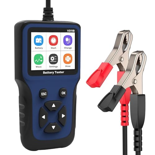 Autobatterie Tester von MMOBIEL – Upgraded 12V Digitaler Autobatterie Messgerät-Tester mit Farbdisplay - Diagnosegerät – KFZ 100-2000 CCA Ladetest - Batteriezustand, Start- und Ladekontrolle für Auto Autobatterie Tester von MMOBIEL – Upgraded 12V Digitaler Autobatterie Messgerät-Tester mit Farbdisplay - Diagnosegerät – KFZ 100-2000 CCA Ladetest - Batteriezustand, Start- und Ladekontrolle für Auto von MMOBIEL