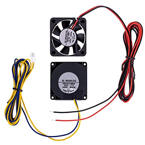 MMOBIEL 2 in 1 Leiser Extruder-Heißluftventilator und DC 24V Turbo-Kühlventilator 40x40x10mm kompatibel mit Creality Ender 3 / Ender 3 Pro/Ender 3 V2 3D Printer von MMOBIEL