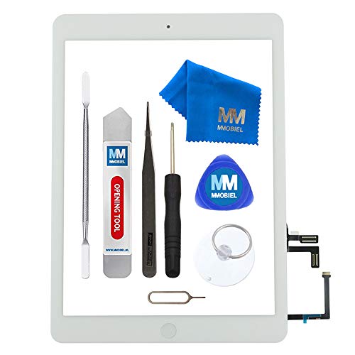 MMOBIEL Digitizer kompatibel mit iPad Air (Weiss) 9.7 Inch 2013 Touchscreen Front Display Ersatz inkl Werkzeug von MMOBIEL