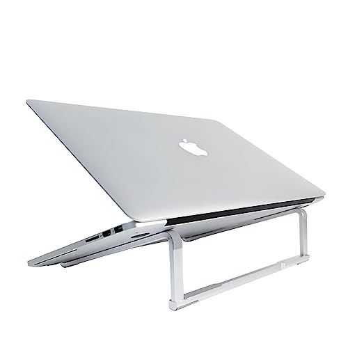 MMOBIEL Laptop Stand Faltbar - Laptop Ständer 10 bis 18 Zoll - Laptophalterung Universal - Laptopständer für den Schreibtisch Kompatibel mit MacBook, Notebook, ASUS, Acer, Dell und mehr - Aluminium von MMOBIEL