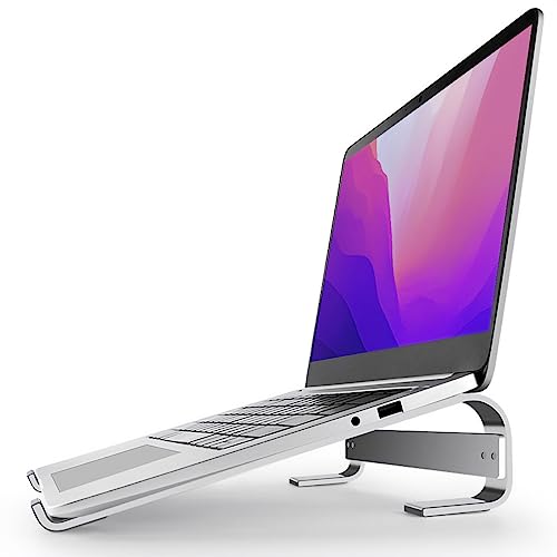 MMOBIEL Laptop Stand - Laptop Ständer 10 bis 18 Zoll - Laptophalterung Universal - Laptopständer für den Schreibtisch Kompatibel mit MacBook, Notebook, ASUS, Acer, HP, Dell, Sony und mehr - Aluminium von MMOBIEL