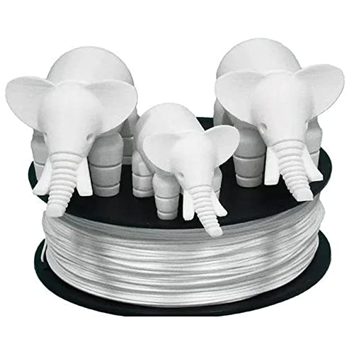 MMOBIEL PLA Filament 1.75 mm - Länge 330 m - 3D Build Surface 200 x 200mm 3D Drucker Verbrauchsmaterial - 1 kg Spule 2,2 lbs, Maßgenauigkeit: +/- 0,05 mm - Weiß von MMOBIEL