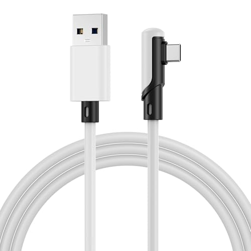 MMOBIEL VR Link Kabel USB zu USB-C für Meta Quest 3S / 3/2 / Pro, Pico 4 Ultra / 4 und PC/Steam VR 90 Grad Typ-C Kabel für VR Headset Gaming - 3m USB Ladekabel - Weiß MMOBIEL VR Link Kabel USB zu USB-C für Meta Quest 3S / 3/2 / Pro, Pico 4 Ultra / 4 und PC/Steam VR 90 Grad Typ-C Kabel für VR Headset Gaming - 3m USB Ladekabel - Weiß von MMOBIEL