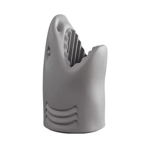 MMOU Schirmständer Für Den Inneneingang Gehstockständer Modernes Schlichtes Design Persönlichkeit Schirmständer Einzigartige Hai-Form Kreative Dekoration Schirmeimer (Color : Gray) von MMOU