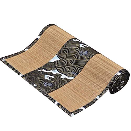 Japanischer Tischläufer Aus Bambus Mit Muster, Lange Tisch-Party-Hotel-Tischsets, Waschbare, rutschfeste, Haltbare Tischset, Blau/Gold ， Viele Modelle(Color:Wolkenmeer,Size:30×120cm) von MMQGQ