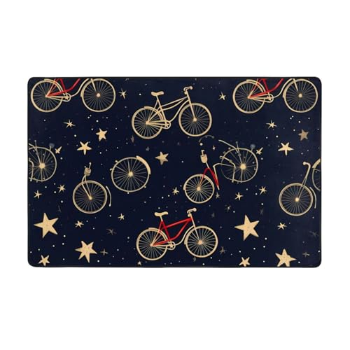 MMSJSBVY Bikes Fahrrad-Flanell-Bodenmatte, 152,4 x 99,1 cm, weich, rutschfest, saugfähig, Memory-Schaum-Teppich, geeignet für Wohnzimmer/Schlafzimmer/Büros, waschbare Bodenmatte MMSJSBVY Bikes Fahrrad-Flanell-Bodenmatte, 152,4 x 99,1 cm, weich, rutschfest, saugfähig, Memory-Schaum-Teppich, geeignet für Wohnzimmer/Schlafzimmer/Büros, waschbare Bodenmatte von MMSJSBVY
