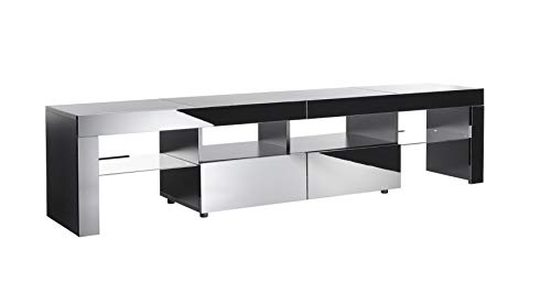 MMT Furniture Designs Ltd TV-Schrank, Holz, schwarz, 200 cm breit x 40 cm tief x 45 cm hoch von MMT Furniture Designs Ltd