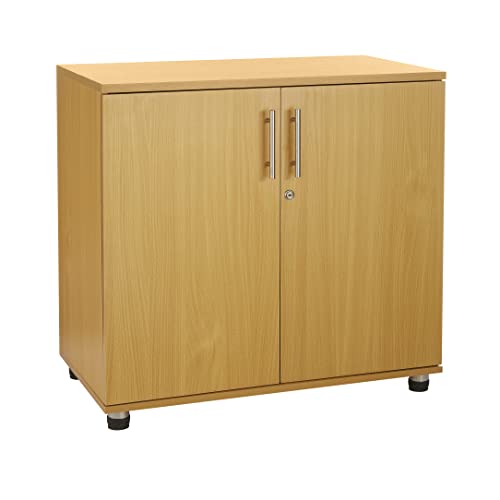 MMT Furniture Ltd buche aufbewahrungsschrank – mehrzweckschrank - 2 türiger Büroschrank - Akten Büroschrank mit einlegeböden – abstellschrank (80D x 45W x 73H inches) von MMT Furniture Designs Ltd