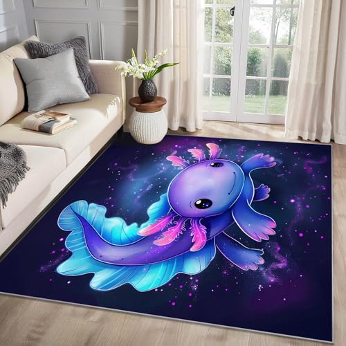 MMYAOKEN Axolotl Teppich Wohnzimmer 240x340 Kawaii Meerestiere Kinder Deko, Großer Teppich Kurzflor, Weich rutschfest Waschbare Teppiche, Bettvorleger Schlafzimmer Kinderzimmer MMYAOKEN Axolotl Teppich Wohnzimmer 240x340 Kawaii Meerestiere Kinder Deko, Großer Teppich Kurzflor, Weich rutschfest Waschbare Teppiche, Bettvorleger Schlafzimmer Kinderzimmer von MMYAOKEN