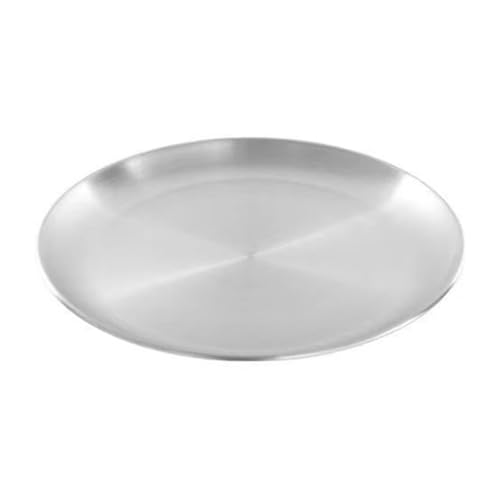 Edelstahl Mehrzweck-Teller 3Pcs 20Cm Edelstahl Knochen Spucken Gericht Silber Flache Tablett Metall Dining Disc Runde Platte Dessert Geschirr von MMYUAK