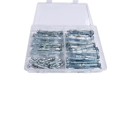 MMYUAK Expansionsdübel Bolzensortiment-Set, Hohlwandanker, perfekt for Befestigen von Trockenbauwänden, Gipskartonplatten und Verkleidungen an Wänden oder Decken (Sortiment-Set)(Assortment B(80pcs)) von MMYUAK