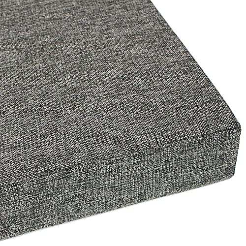 MMYing 2 3 Sitzer Bank Kissen Pad Esszimmer mit 35D High Density Sponge Swing Sitzkissen für Garten Terrasse Indoor Outdoor Möbel, Dunkelgrau, 60*30*3cm von MMYing