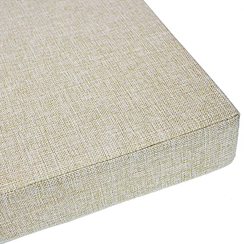 MMYing für 2- und 3-Sitzer-Bank, Bankkissen mit 35D-Schaumstoff mit hoher Dichte, für Garten, Terrasse, Innen- und Außenbereich, 100 x 40 x 5 cm Beige von MMYing