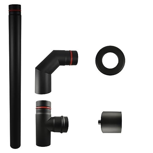 Pelletofen Anschluss Set 100 mm von MN CONSTRUCT