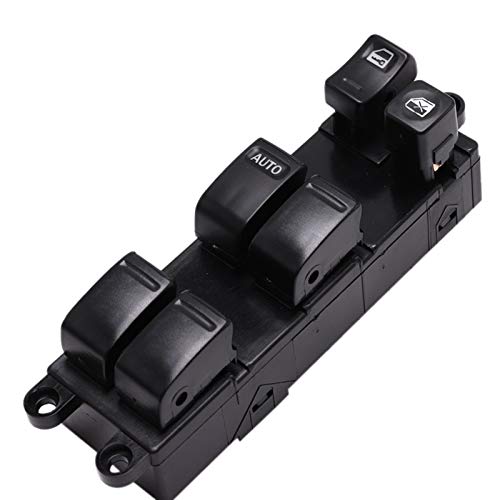 Fensterschalter 1 PC-Schwarz-Auto Fensterheber Control Switch Left Hand Fahrerseite Power Master Fenster-Schalter, Sitz for Subaru Impreza Fit for Nissan Fit for Maxima (Color : Black) von MNBHD