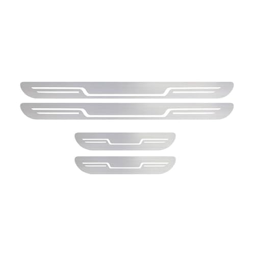 MNBHJGR 4 Stück Auto-Einstiegsleisten für Renault Captur II I/Captur E-Tech 2019-2024, Auto Einstiegsleisten AutoTürschweller Schutz Edelstahl-Trittblech Einstiegsleisten,A von MNBHJGR