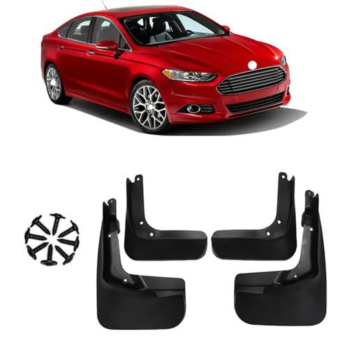 MNBHJGR 4 Stück Auto Gummi Schmutzfänger, Für Ford Fusion 2013-2020 Auto Vorne Hinten Kratzfest Spritzschutz Kotflügel Protection Styling ZubehöR von MNBHJGR