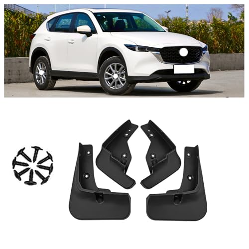 MNBHJGR 4 Stück Auto Gummi Schmutzfänger, Für Mazda CX-5 2022 2023 2024 Auto Vorne Hinten Kratzfest Spritzschutz Kotflügel Protection Styling ZubehöR von MNBHJGR