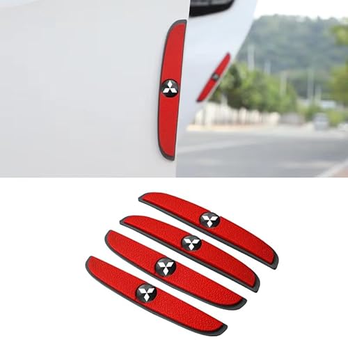 MNBHJGR 4 Stück Auto Türschutz, für Mitsubishi Space Star A00 I 2012-2019 2020 2021 2022 2023 2024 Türkantenschoner Stoßschutz Kantenschutz Kratzer, Autotür Schutz,B Red von MNBHJGR