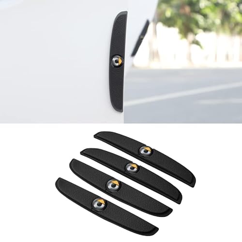 MNBHJGR 4 Stück Auto Türschutz, für Smart Fortwo Forfour 453 451 452 450 454 Türkantenschoner Stoßschutz Kantenschutz Kratzer, Autotür Schutz,A Black von MNBHJGR