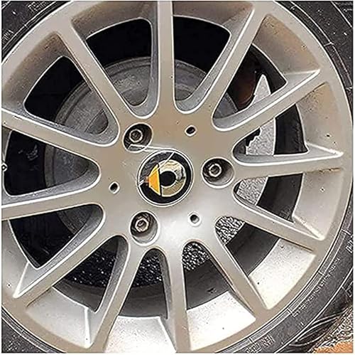 MNBHJGR 4 Stück Nabendeckel Radkappen für Smart Fortwo Forfour 450 451 454 453 60mm, ABS Auto-Nabenkappen, Nabenkappen Felgendeckel Radnabendeckel Geeignet von MNBHJGR