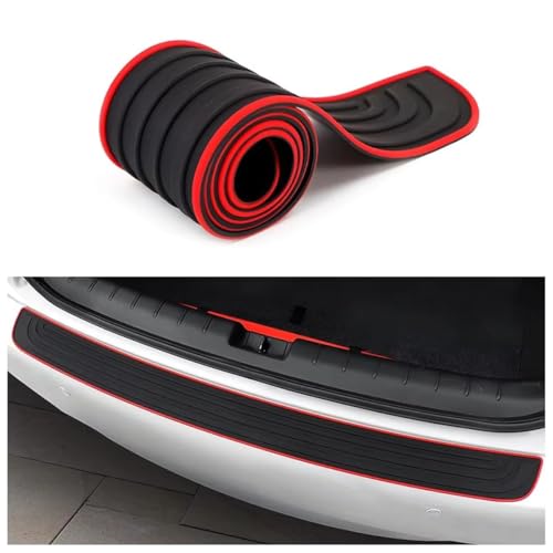 MNBHJGR Auto Stoßstangenschutz Folie für FIAT Panda 312 319 2012-2022 2023, Kofferraums Schwellerkante Selbstklebender, Anti-Scratch Ladekantenschutz Folie,B Red von MNBHJGR