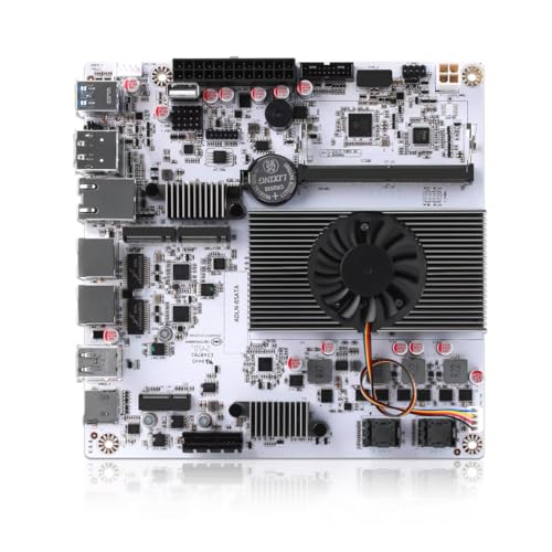 MNBOXCONET 10G NAS Motherboard N150 8 Bay, M8 Mini ITX Mainboard(N100 Update) 2xM.2 NVMe DDR5 No RAM No SSD, Firewall Dual 2.5gbit LAN, M.2 WiFi, PCIEx1, USB C, TF Slot with 2xSFF-8643 Cable von MNBOXCONET