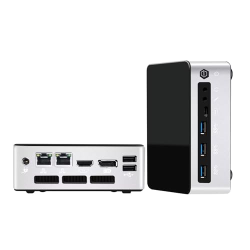 MNBOXCONET 13th Gen Mini Box PC Core i5 1340P (12C16T, up to 4.6GHz) Windows 11 Pro Büro, DDR5 16GB RAM 512GB NVMe SSD, Micro Desktop Computer Dual LAN, Iris Xe, 6USB, HD, DP, Type-C, WiFi6, BT5.2 von MNBOXCONET