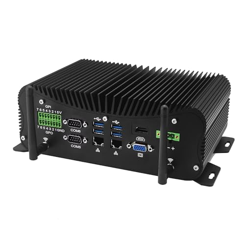 MNBOXCONET Lüfterlos Industrial Mini PC Core i5 1335U with 6 x DB9 COM, 2 x 2.5GBE I225V LAN Micro Desktop PC DDR5 8GB RAM 128GB SSD, WiFi/BT 14x GPIO Small Computer Win 11 Pro Linux MNBOXCONET Lüfterlos Industrial Mini PC Core i5 1335U with 6 x DB9 COM, 2 x 2.5GBE I225V LAN Micro Desktop PC DDR5 8GB RAM 128GB SSD, WiFi/BT 14x GPIO Small Computer Win 11 Pro Linux von MNBOXCONET