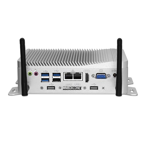 MNBOXCONET Lüfterlos Mini PC Industrie N100, C13 6 x DB9 COM DDR5 8GB RAM 256GB NVME SSD, Low Power Rugged Embedded PC WiFi/BT4, 10 GPIO Micro Computer Win Linux Opnsense, 2 x 2.5GbE LAN MNBOXCONET Lüfterlos Mini PC Industrie N100, C13 6 x DB9 COM DDR5 8GB RAM 256GB NVME SSD, Low Power Rugged Embedded PC WiFi/BT4, 10 GPIO Micro Computer Win Linux Opnsense, 2 x 2.5GbE LAN von MNBOXCONET