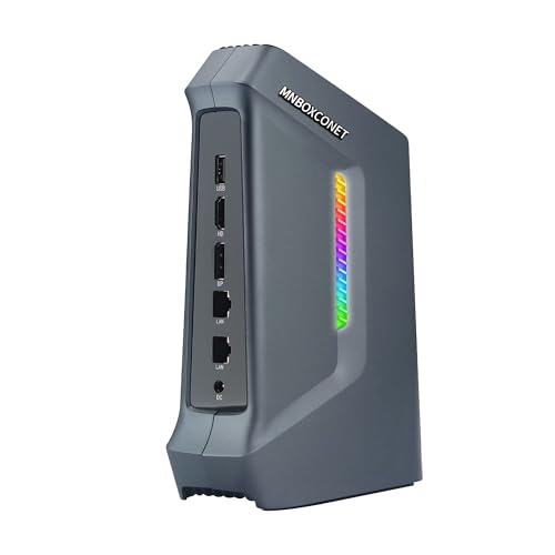 MNBOXCONET Mini PC AI Core Ultra 7 155H(16T/22C), Win 11 Pro Micro Gaming PC 16GB RAM 512GB NVMe SSD, Small Office Computer 40Gbps USB C, Wifi6/BT5.2, Triple Display, 2 x 2.5Gbe LAN von MNBOXCONET