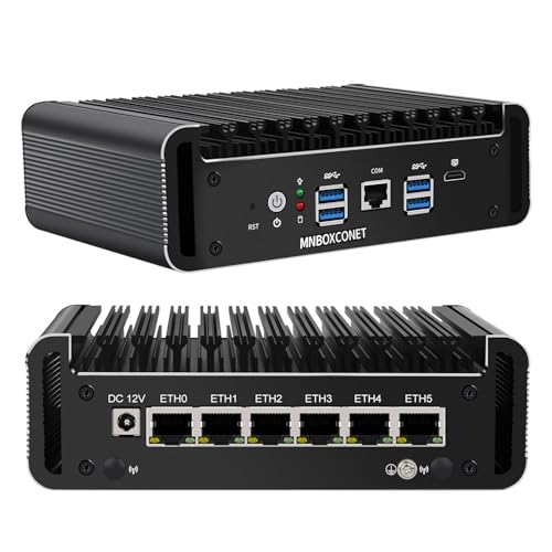 MNBOXCONET Mini PC Core i5 1135G7 Quad Core Fanless Firewall, Micro Appliance Hardware 8GB RAM 128GB SSD Computer 6 x 2.5GbE LAN, Console, SIM Card Slot, Win 11 Pro, OPNsense, AES-NI MNBOXCONET Mini PC Core i5 1135G7 Quad Core Fanless Firewall, Micro Appliance Hardware 8GB RAM 128GB SSD Computer 6 x 2.5GbE LAN, Console, SIM Card Slot, Win 11 Pro, OPNsense, AES-NI von MNBOXCONET
