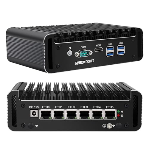 MNBOXCONET Mini PC Core i5-1135G7 Quad Core Firewall Lüfterlos, Industrial Micro Appliance Hardware Barebone Computer 6 x 2.5GbE I226-V LAN, RS232 COM, Windows, OPNsense, AES-NI MNBOXCONET Mini PC Core i5-1135G7 Quad Core Firewall Lüfterlos, Industrial Micro Appliance Hardware Barebone Computer 6 x 2.5GbE I226-V LAN, RS232 COM, Windows, OPNsense, AES-NI von MNBOXCONET