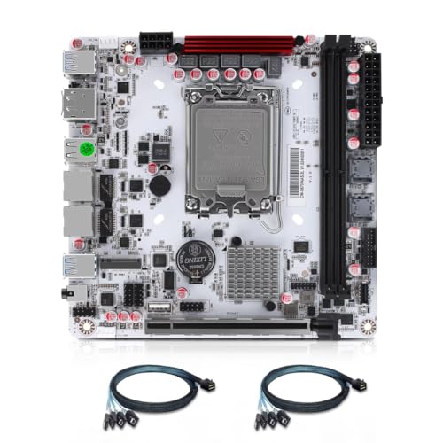 MNBOXCONET Q670 NAS Mainboard 8 Bay LGA 1700, PCIe5.0 x16 Slot Mini ITX Motherboard with 8×SATA3.0, 3×M.2 NVMe DIY Board Dual DDR5 32GB RAM 1TB SSD, USB C 20Gbps with 2 SFF-8643 Cable MNBOXCONET Q670 NAS Mainboard 8 Bay LGA 1700, PCIe5.0 x16 Slot Mini ITX Motherboard with 8×SATA3.0, 3×M.2 NVMe DIY Board Dual DDR5 32GB RAM 1TB SSD, USB C 20Gbps with 2 SFF-8643 Cable von MNBOXCONET
