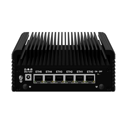 MNBOXCONET Quad Core N100 Firewall Mini PC, 6 x 2.5GbE i226V LAN Micro Firewall Appliance, DDR5 16GB RAM 256GB SSD, Fanless Router Computer Support Windows OPNsense, TF Card Slot MNBOXCONET Quad Core N100 Firewall Mini PC, 6 x 2.5GbE i226V LAN Micro Firewall Appliance, DDR5 16GB RAM 256GB SSD, Fanless Router Computer Support Windows OPNsense, TF Card Slot von MNBOXCONET