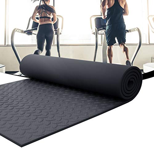 Laufband Matte Schalldämmend/Antirutsch/Antivibrations/Bodenschutzmatte für Heimtrainer, Ellipsentrainer, Crosstrainer, Andere Fitnessgeräte und Übungen Matte 200×100×0.7cm von MNBVH