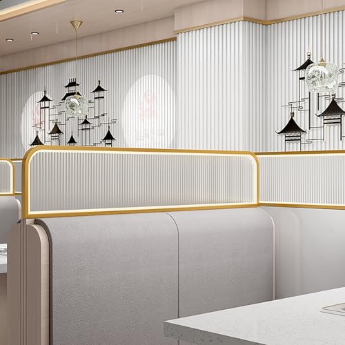 MNBVH Arbeitsplatte Privatsphäre Screen -Panel, durchscheinender Glasteiler mit Metallrahmen, Tischpartition für Office Teaehouse Coffee. MNBVH Arbeitsplatte Privatsphäre Screen -Panel, durchscheinender Glasteiler mit Metallrahmen, Tischpartition für Office Teaehouse Coffee. von MNBVH
