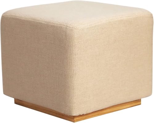 MNBVH Fußhocker Mit Gepolstertem Schaumstoff, Kleiner Osmanischer Fußstützensitz, Moderner, Zeitgenössischer, Gepolsterter Eitelkeitsoptomane(Size:34 x 45 cm,Color:c) von MNBVH