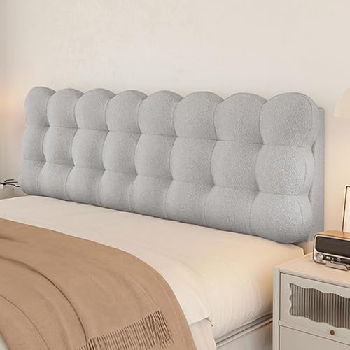 MNBVH Gepolsterte Kopfbrettabdeckung Für Doppelbett Mit Dicker 10 cm Rückenstützpaneele Wandplatten Für Nachtkollisionsablesung Und Bettruheunterstützung(Size:155 * 60 * 10cm,Color:B) von MNBVH
