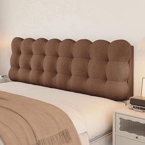 MNBVH Gepolsterte Kopfbrettabdeckung Für Doppelbett Mit Dicker 10 cm Rückenstützpaneele Wandplatten Für Nachtkollisionsablesung Und Bettruheunterstützung(Size:155 * 60 * 10cm,Color:C) von MNBVH