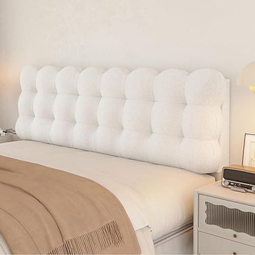 MNBVH Gepolsterte Kopfbrettabdeckung Für Doppelbett Mit Dicker 10 cm Rückenstützpaneele Wandplatten Für Nachtkollisionsablesung Und Bettruheunterstützung(Size:155 * 60 * 10cm,Color:E) von MNBVH